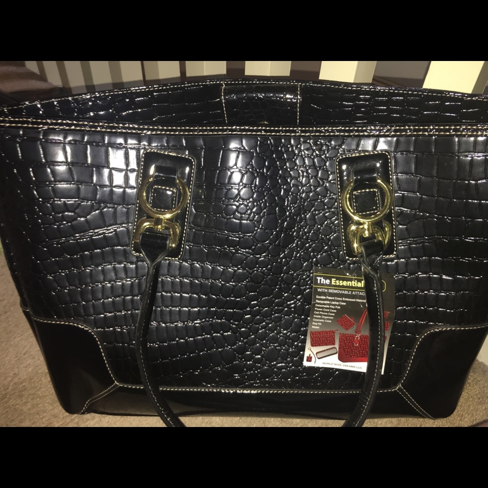 BLACK WORK/TOTE BAG